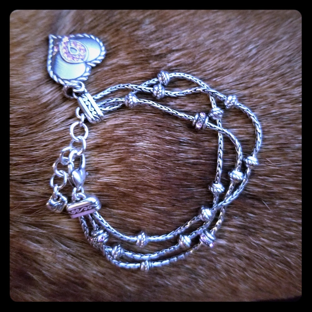 Brighton pink ribbon bracelet